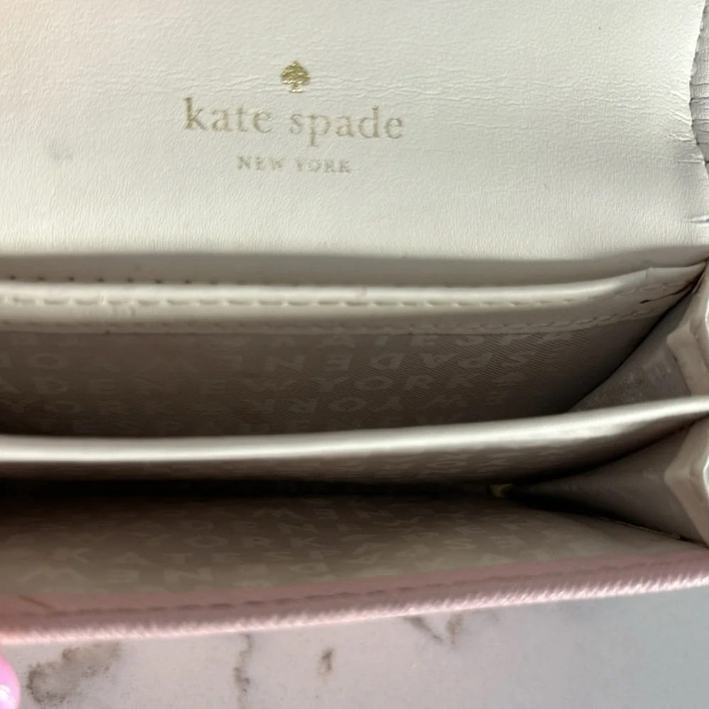 Kate Spade Mikas Pond Christine Light Pink Small Wallet Card Hokder